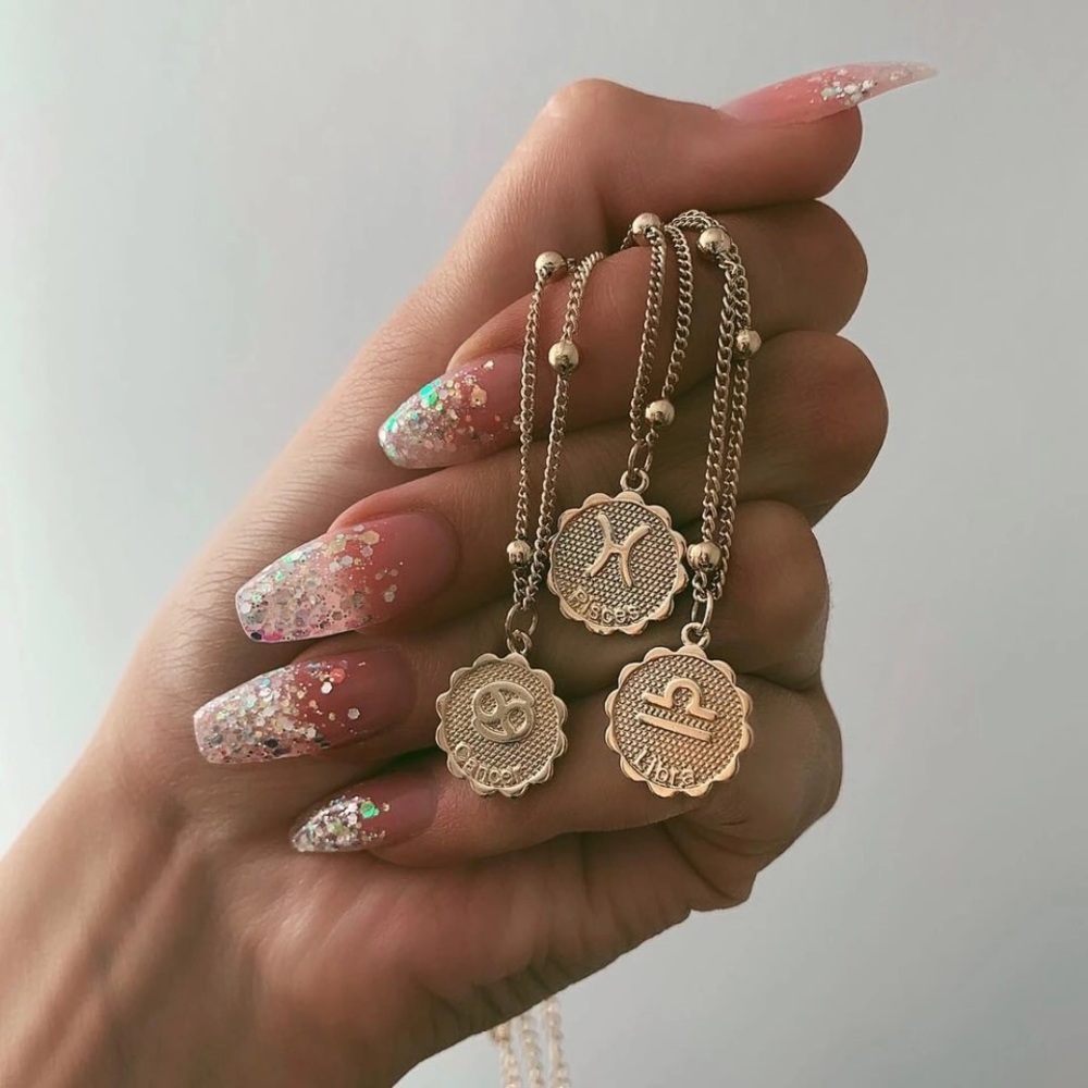 NWT Trendy Zodiac Gold Coin Necklace